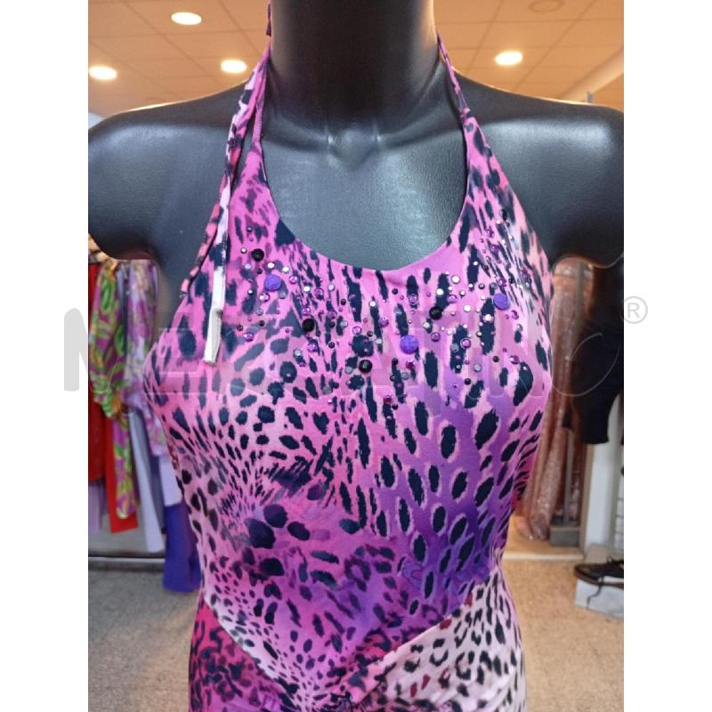 VESTITO D BLUGIRL BLUMARINE ROSA ANIMALIER | Mercatino dell'Usato Roma porta di roma 2