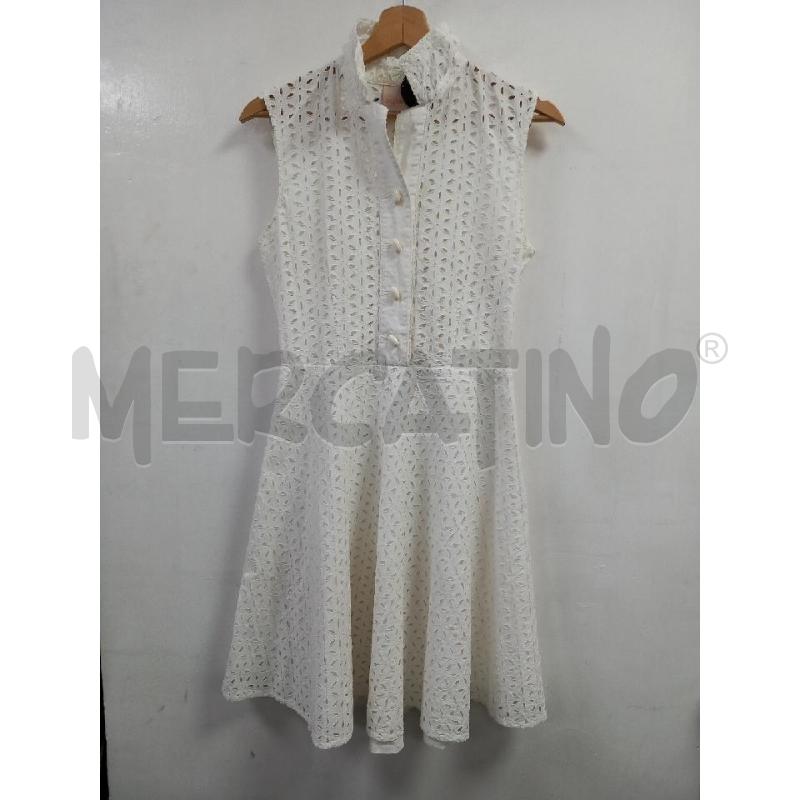 VESTITO D BYBLOS BIANCO TRAFORATO | Mercatino dell'Usato Roma porta di roma 1