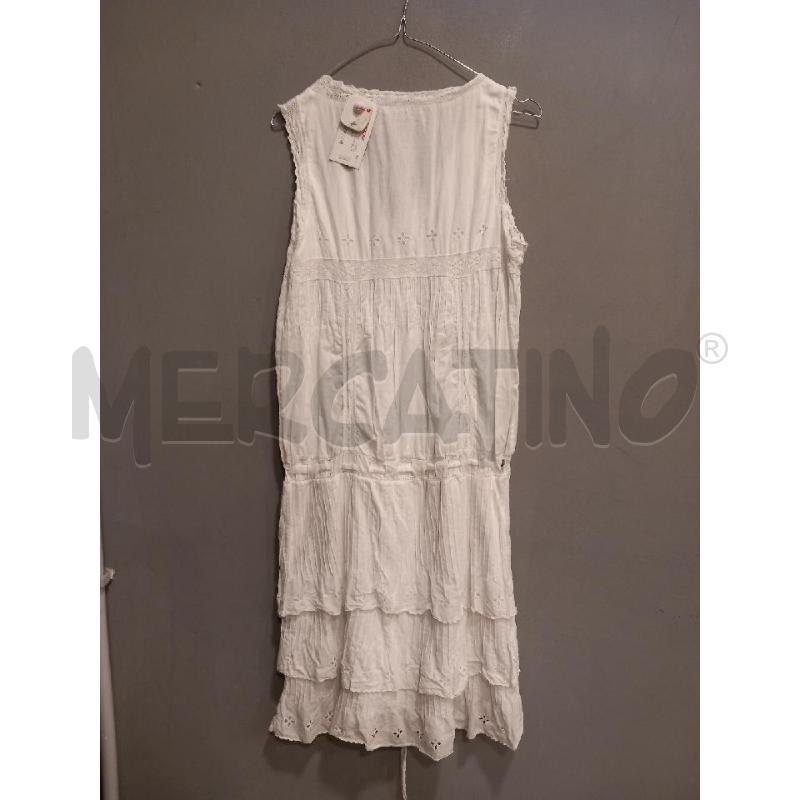 VESTITO D CACHAREL BIANCO | Mercatino dell'Usato Roma porta di roma 3