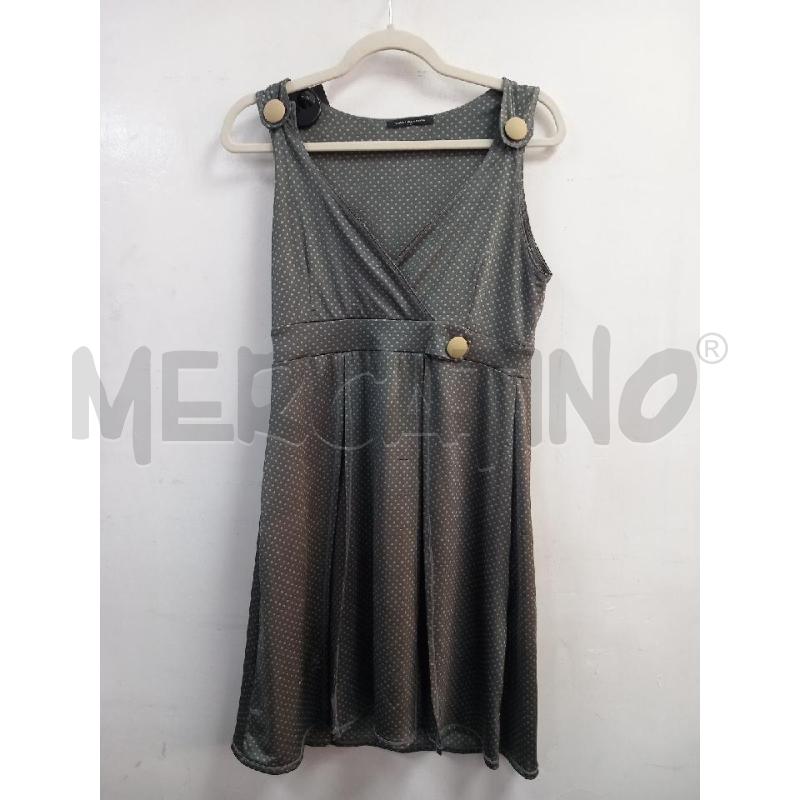 VESTITO D DANIELE ALESSANDRINI GRIGIO POIS BEIGE | Mercatino dell'Usato Roma porta di roma 1