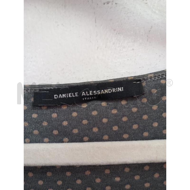 VESTITO D DANIELE ALESSANDRINI GRIGIO POIS BEIGE | Mercatino dell'Usato Roma porta di roma 2
