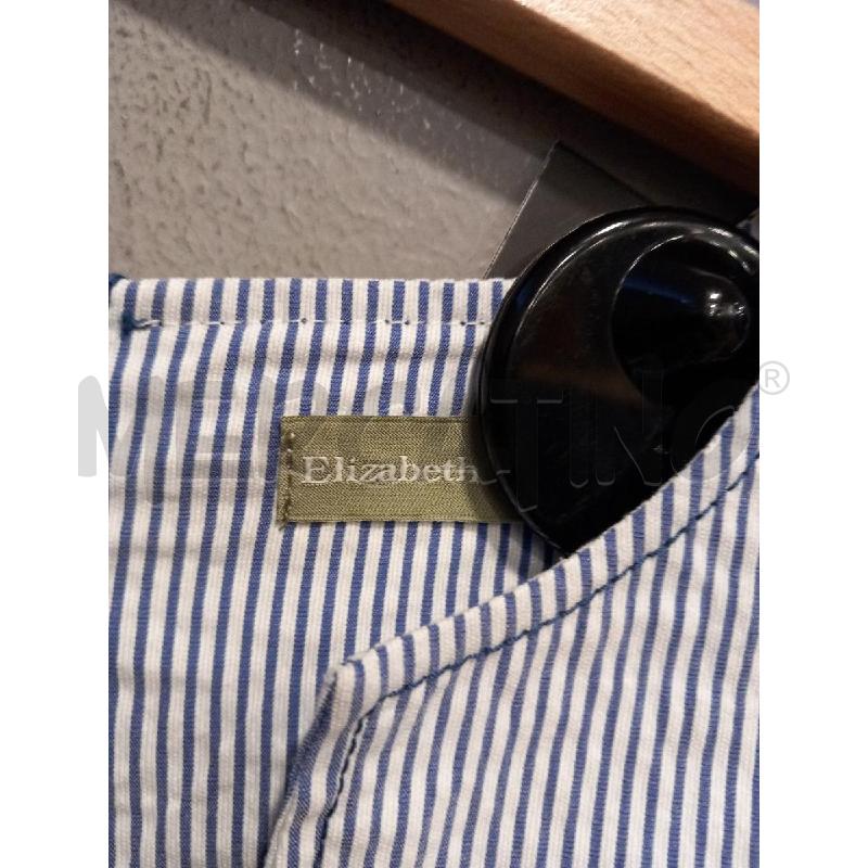 VESTITO D ELIZABETH ASCOT BIANCO RIGHE BLU | Mercatino dell'Usato Roma porta di roma 2