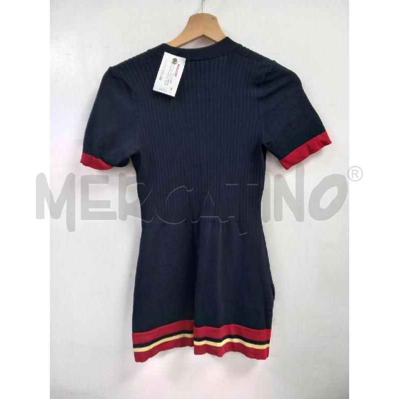 VESTITO D GUESS JEANS BLU BOTTONI ROSSO | Mercatino dell'Usato Roma porta di roma 5