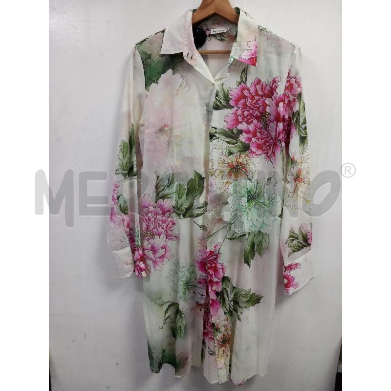 VESTITO D HENRY COTTON'S BIANCO FANTASIA FLOREALE | Mercatino dell'Usato Roma porta di roma 1