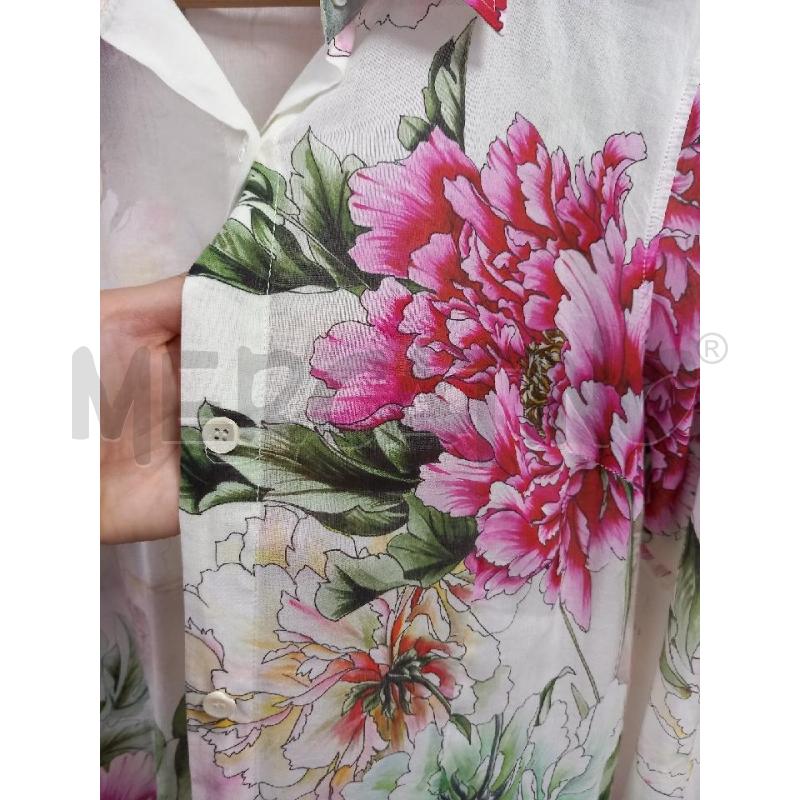 VESTITO D HENRY COTTON'S BIANCO FANTASIA FLOREALE | Mercatino dell'Usato Roma porta di roma 4