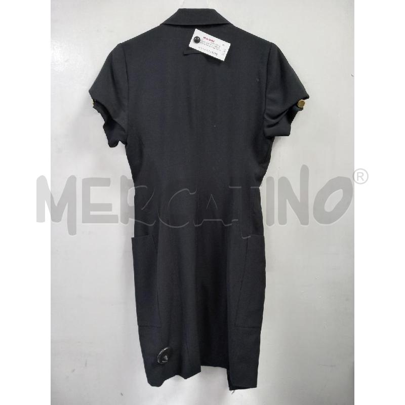 VESTITO D JEAN PAUL GAULTIER NERO DOPPIOPETTO BOTTONI DORATO | Mercatino dell'Usato Roma porta di roma 3