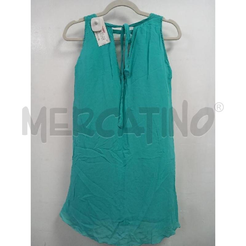 VESTITO D LE RAGAZZE DI SAINT B TURCHESE PURA SETA | Mercatino dell'Usato Roma porta di roma 2
