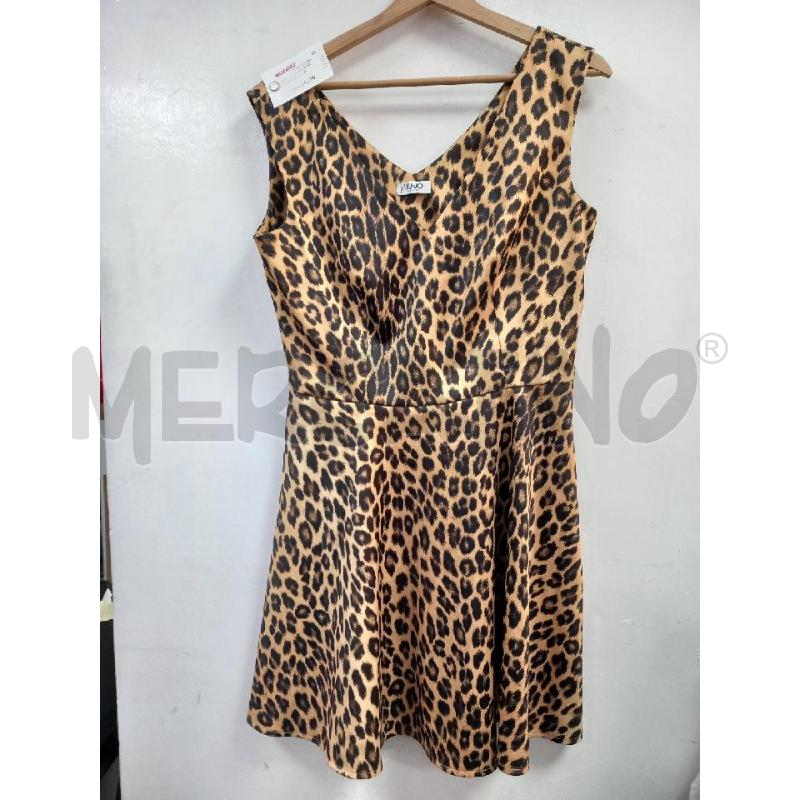 VESTITO D LIU JO ANIMALIER BEIGE | Mercatino dell'Usato Roma porta di roma 1