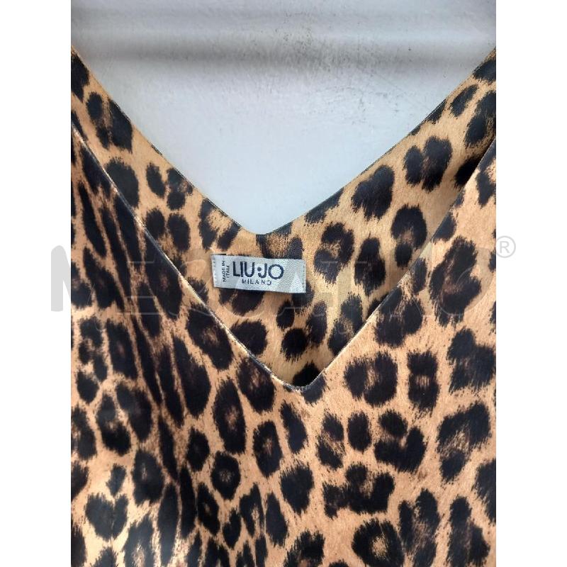 VESTITO D LIU JO ANIMALIER BEIGE | Mercatino dell'Usato Roma porta di roma 2