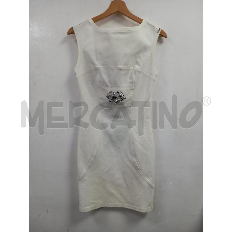 VESTITO D LIU JO BIANCO APPLICAZIONI  | Mercatino dell'Usato Roma porta di roma 1