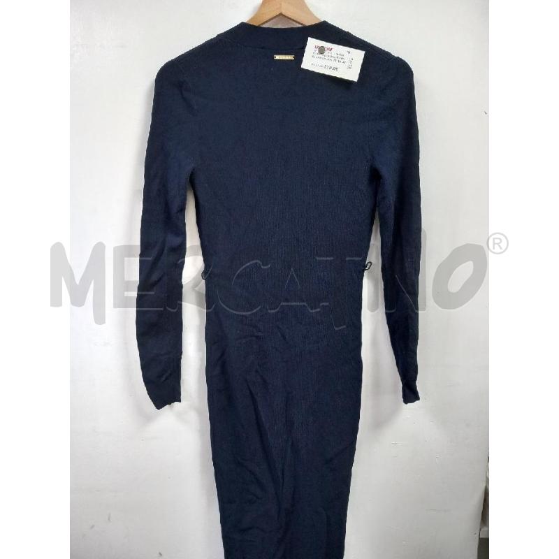 VESTITO D LUNGO MICHAEL KORS BLU BOTTONI DOR | Mercatino dell'Usato Roma porta di roma 2