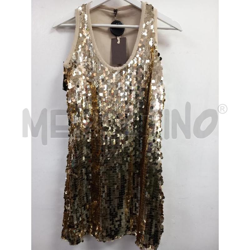 VESTITO D MANILA GRACE DORATO PAILLETTES | Mercatino dell'Usato Roma porta di roma 1