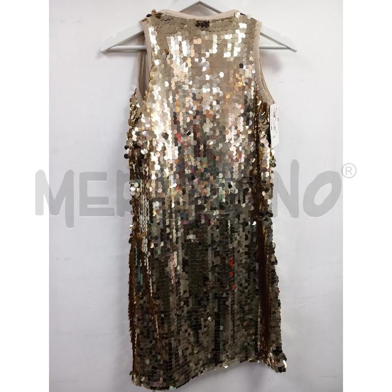 VESTITO D MANILA GRACE DORATO PAILLETTES | Mercatino dell'Usato Roma porta di roma 2