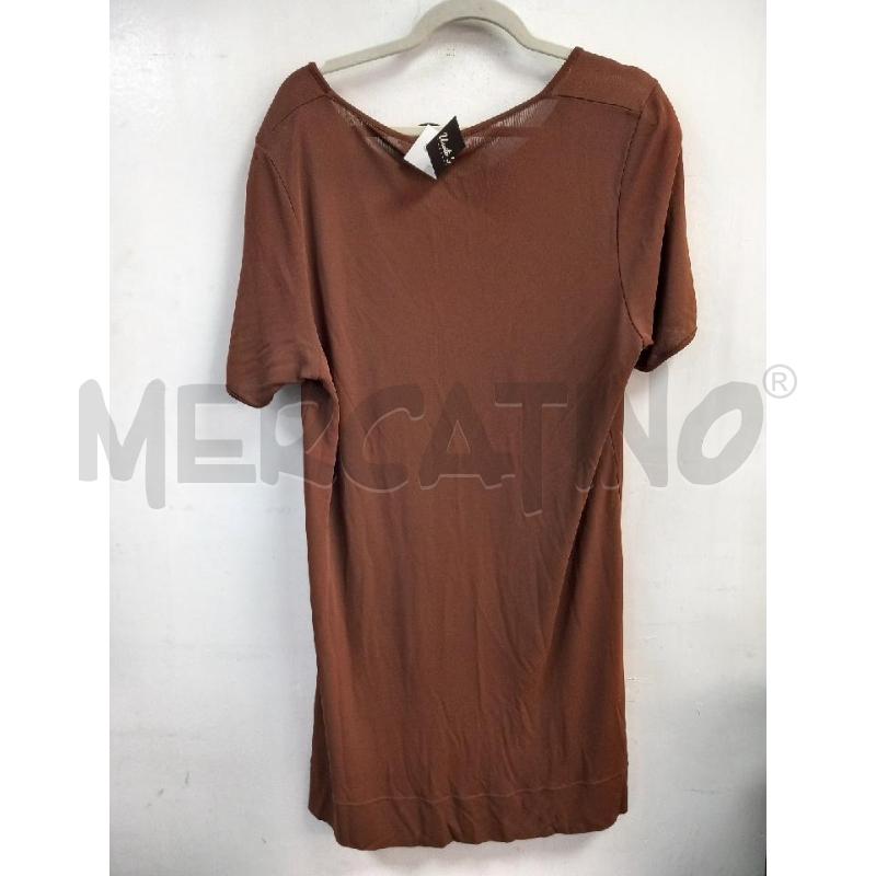 VESTITO D MARINA RINALDI MARRONE | Mercatino dell'Usato Roma porta di roma 2