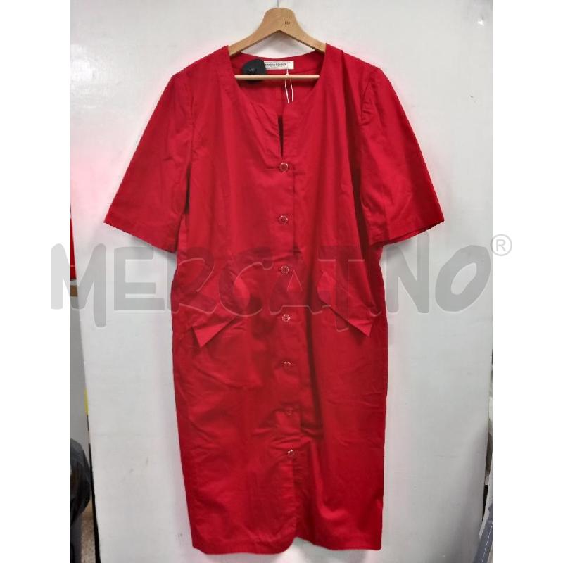 VESTITO D MARINA RINALDI ROSSO | Mercatino dell'Usato Roma porta di roma 1