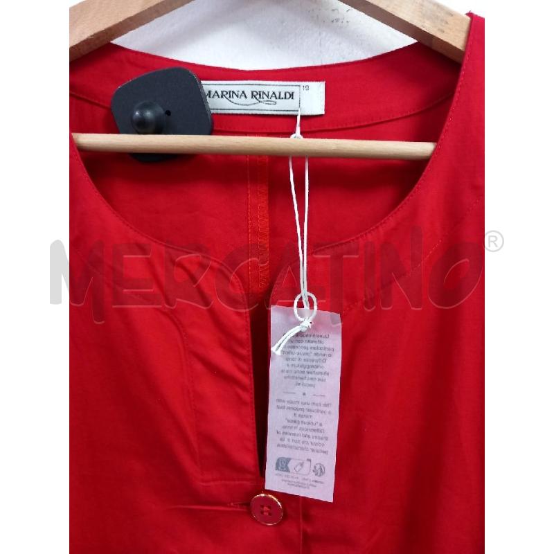 VESTITO D MARINA RINALDI ROSSO | Mercatino dell'Usato Roma porta di roma 2