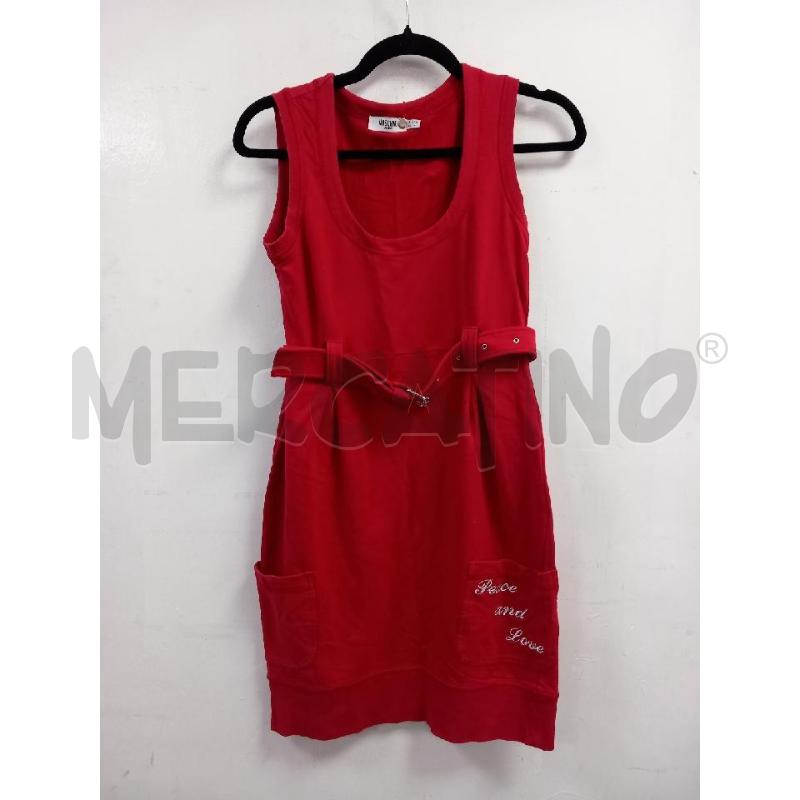 VESTITO D MOSCHINO JEANS ROSSO | Mercatino dell'Usato Roma porta di roma 1