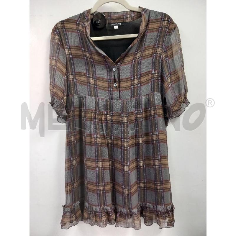 VESTITO D PATRIZIA PEPE GRIGIO TARTAN VERDE | Mercatino dell'Usato Roma porta di roma 1