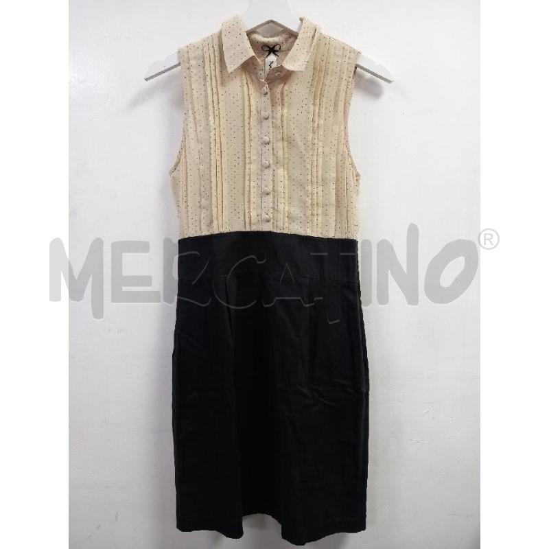 VESTITO D PEPE JEANS BEIGE POIS GONNA NERO | Mercatino dell'Usato Roma porta di roma 1
