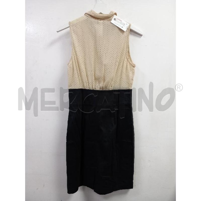 VESTITO D PEPE JEANS BEIGE POIS GONNA NERO | Mercatino dell'Usato Roma porta di roma 3