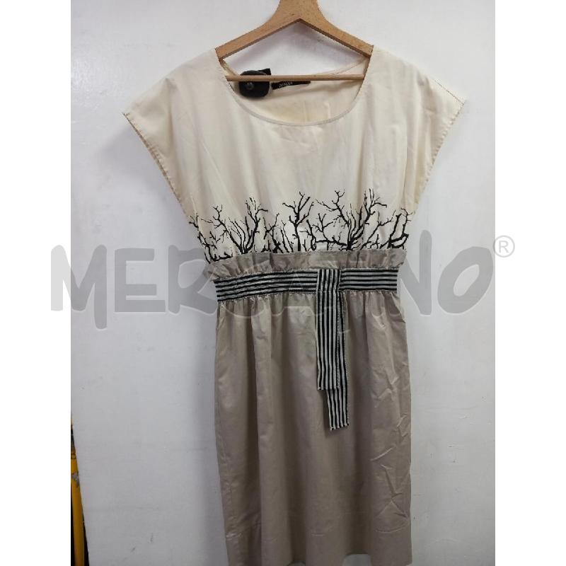 VESTITO D PIANURASTUDIO BEIGE RAMI NERO | Mercatino dell'Usato Roma porta di roma 1