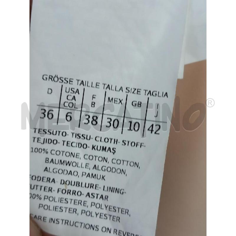 VESTITO D SE MAXMARA BIANCO FIORI TRAFORATO | Mercatino dell'Usato Roma porta di roma 3