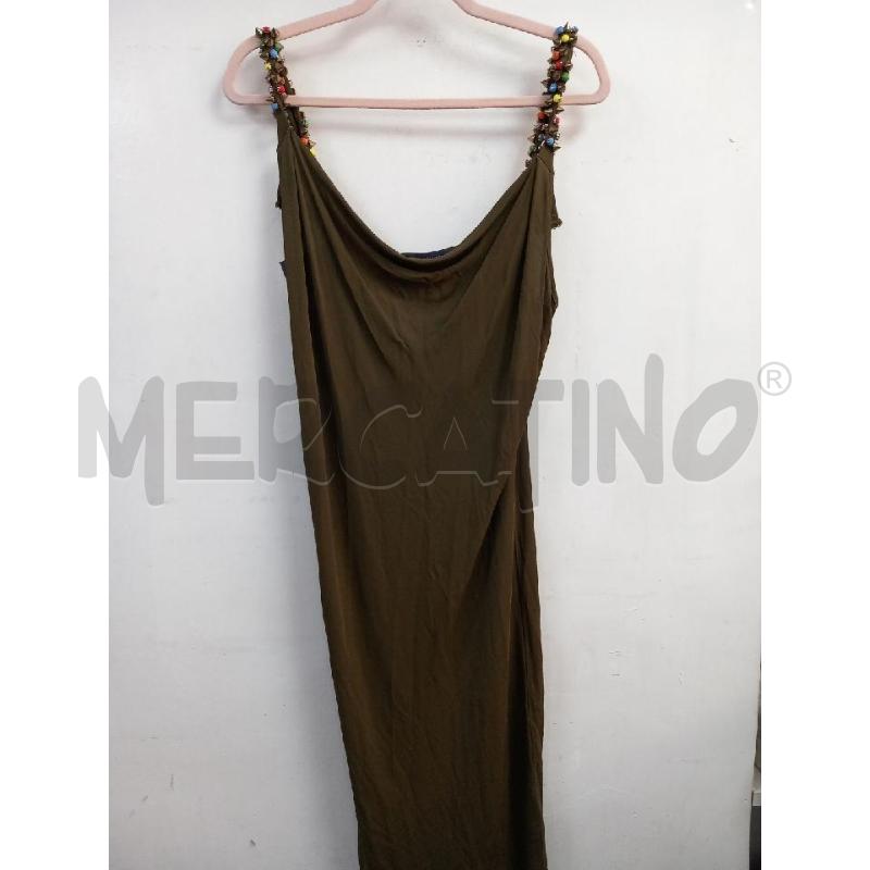 VESTITO D TRUSSARDI JEANS VERDE BORCHIE  | Mercatino dell'Usato Roma porta di roma 1