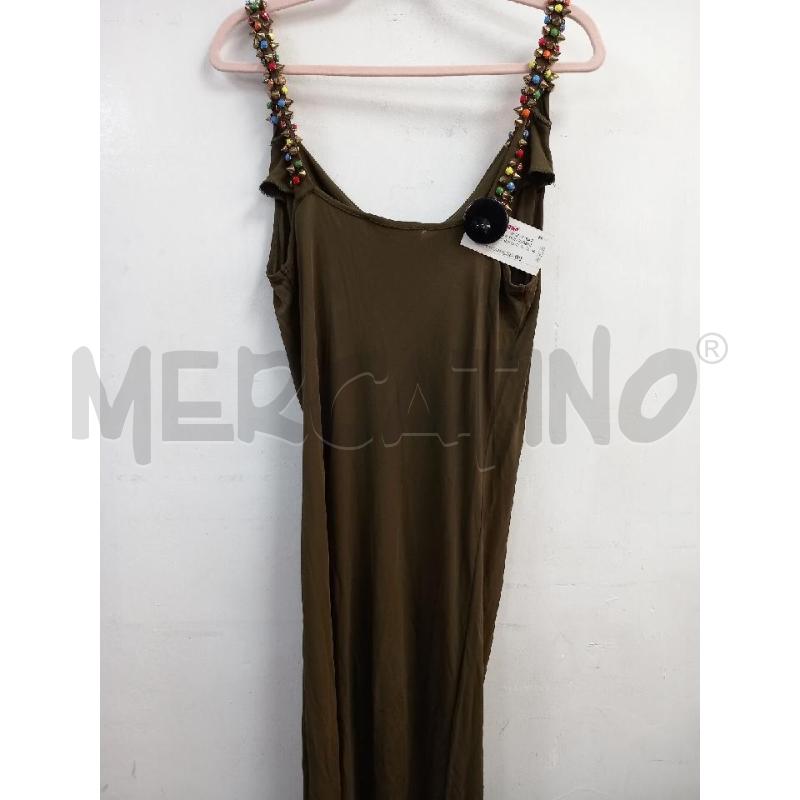 VESTITO D TRUSSARDI JEANS VERDE BORCHIE  | Mercatino dell'Usato Roma porta di roma 3