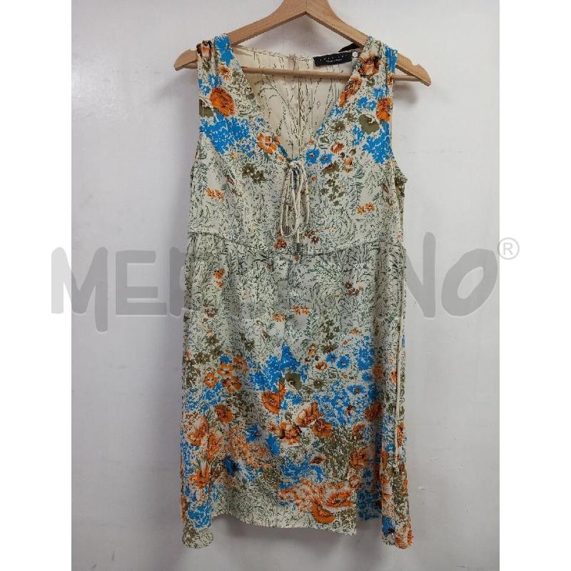 VESTITO D TWINSET SIMONA BARBIERI BEIGE FANTASIA FLOREALE | Mercatino dell'Usato Roma porta di roma 1