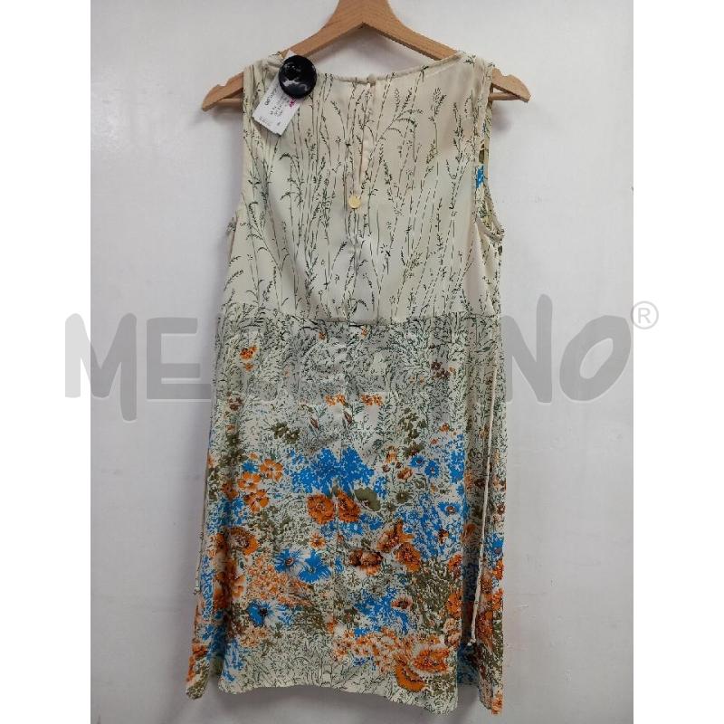 VESTITO D TWINSET SIMONA BARBIERI BEIGE FANTASIA FLOREALE | Mercatino dell'Usato Roma porta di roma 3