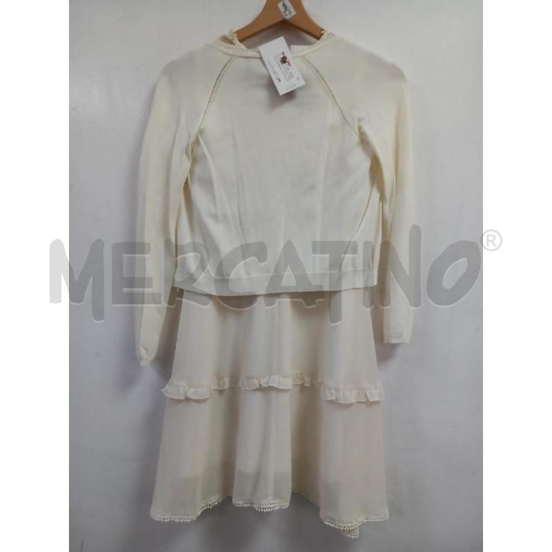 VESTITO D TWINSET SIMONA BARBIERI BIANCO  | Mercatino dell'Usato Roma porta di roma 3
