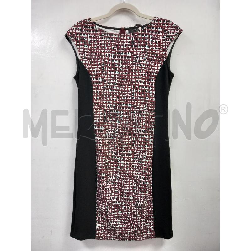 VESTITO D WEEKEND MAX MARA NERO BORDEAUX FANTASIA | Mercatino dell'Usato Roma porta di roma 1