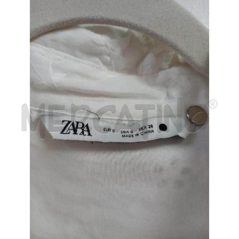 VESTITO D ZARA BIANCO RICAMO FLOREALE | Mercatino dell'Usato Roma porta di roma 2
