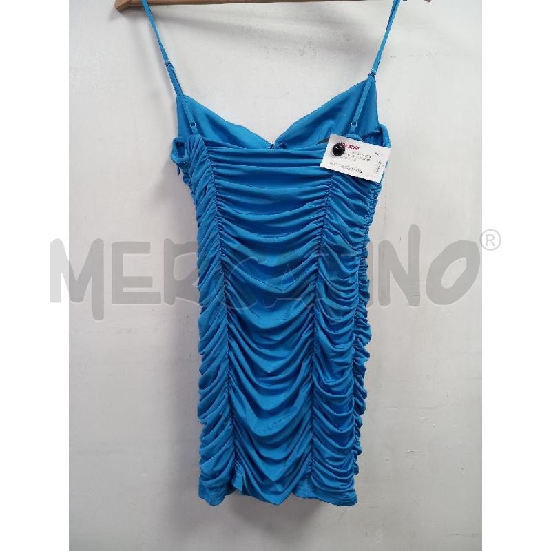 VESTITO D ZARA BLU ARRICCIATO | Mercatino dell'Usato Roma porta di roma 2