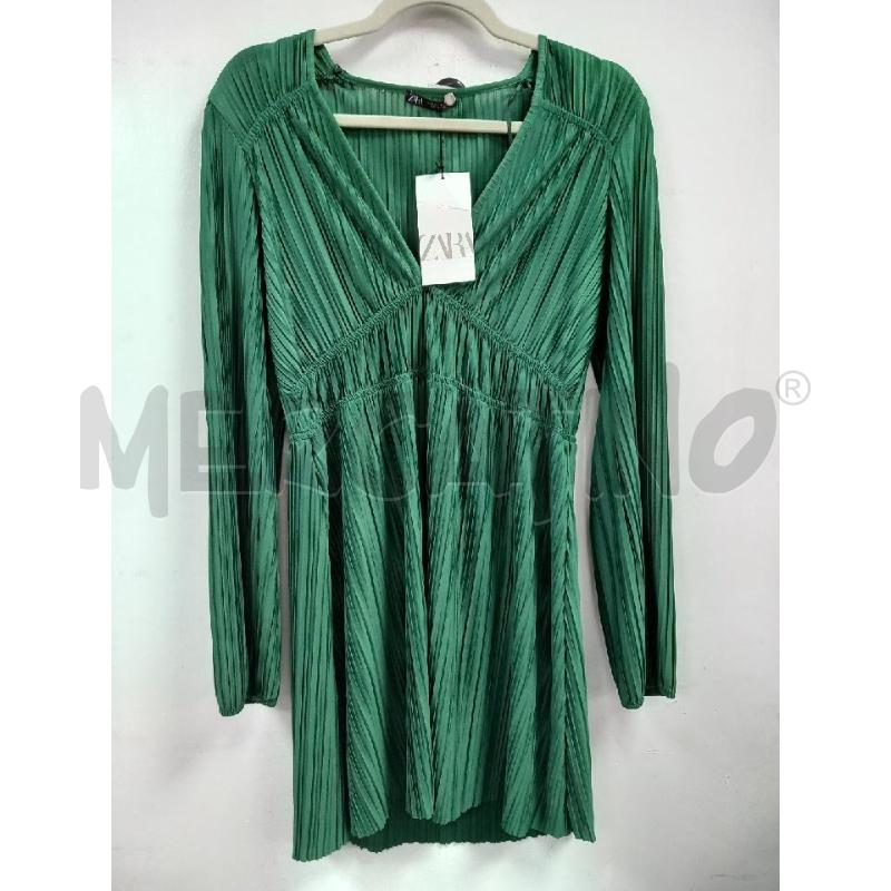 VESTITO D ZARA VERDE  | Mercatino dell'Usato Roma porta di roma 1