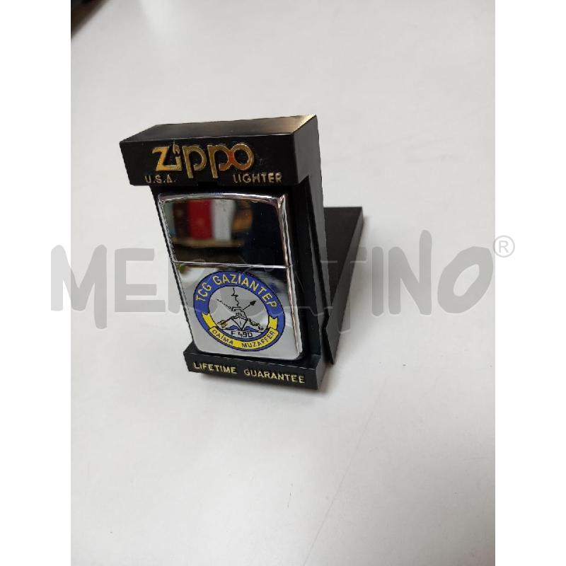 ZIPPO GAZIANTEP SCRITTA BLU | Mercatino dell'Usato Roma porta di roma 1