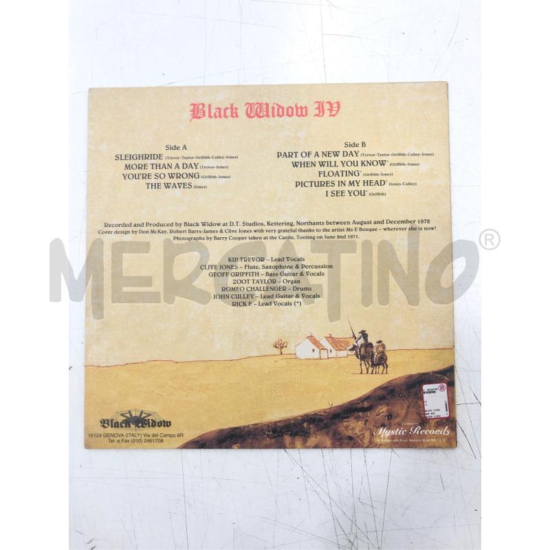 33/G VINILE BLACK WIDOW IV ITALY 1998 | Mercatino dell'Usato Roma somalia 2