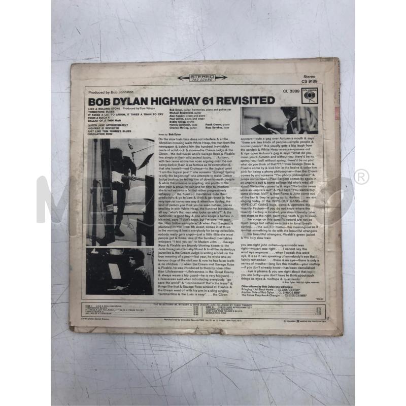 33/G VINILE BOB DYLAN HIGHWAY 61 REVISITED | Mercatino dell'Usato Roma somalia 2