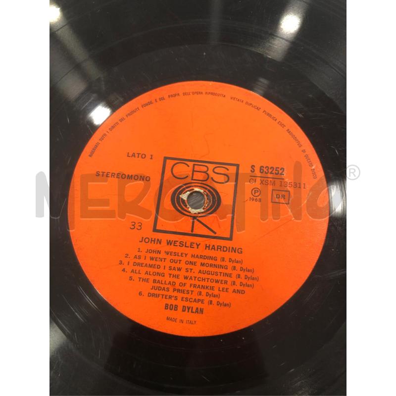 33/G VINILE BOB DYLAN JOHN WESLEY HARDING | Mercatino dell'Usato Roma somalia 5