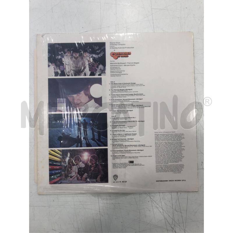 33/G VINILE CLOCKWORK ORANGE KUBRICK  | Mercatino dell'Usato Roma somalia 2