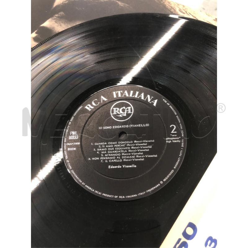 33/G VINILE EDOARDO VIANELLO IO SONO | Mercatino dell'Usato Roma somalia 4