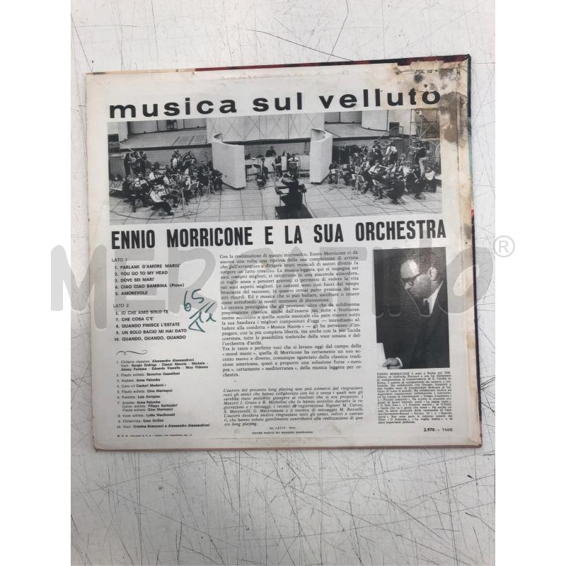 33/G VINILE ENNIO MORRICONE MUSICA SU VELLUTO | Mercatino dell'Usato Roma somalia 2