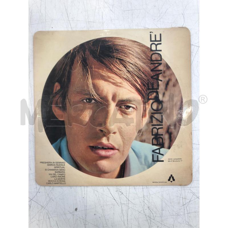 33/G VINILE FABRIZIO DE ANDRE VOL 1 | Mercatino dell'Usato Roma somalia 1