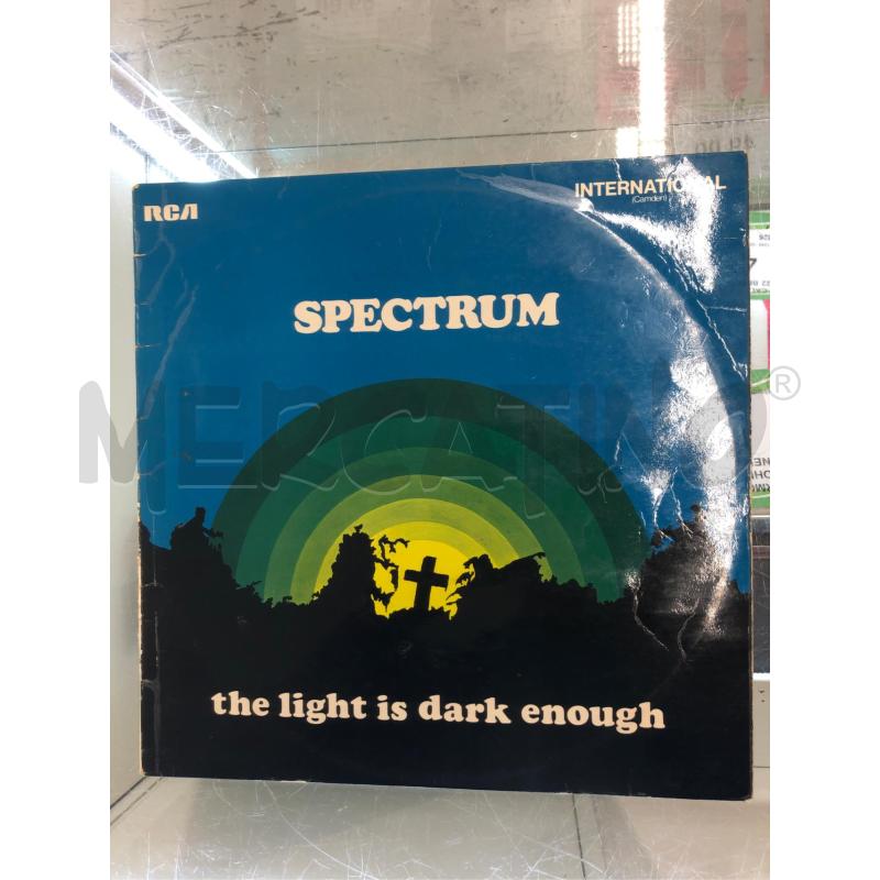 33/G VINILE SPECTRUM THE LIGHT IS DARK ENOUGH | Mercatino dell'Usato Roma somalia 1