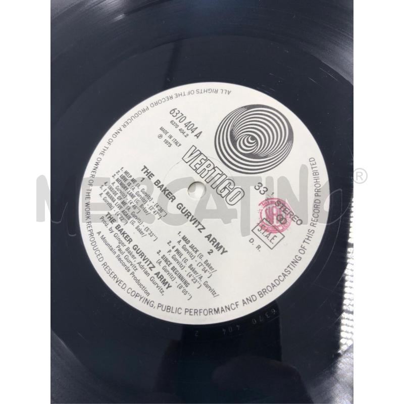 33/G VINILE THE BAKER GURVITZ ARMY ITALY PRESS | Mercatino dell'Usato Roma somalia 4