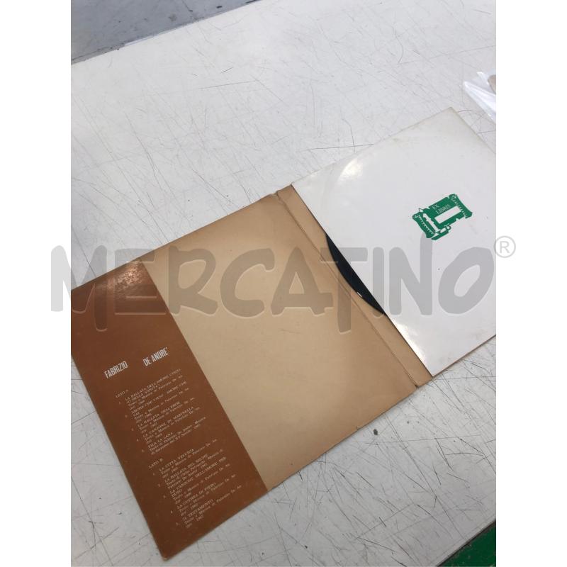 33/G VINILE TUTTO FABRIZIO DE ANDRE NO FABRIZIOGRAMMA | Mercatino dell'Usato Roma somalia 3