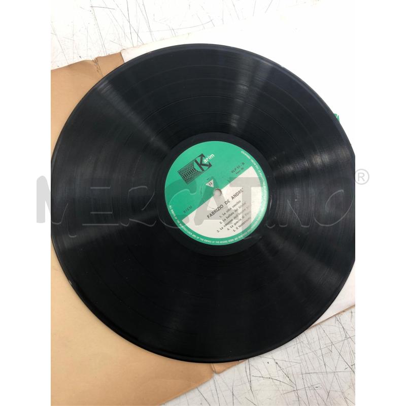 33/G VINILE TUTTO FABRIZIO DE ANDRE NO FABRIZIOGRAMMA | Mercatino dell'Usato Roma somalia 4