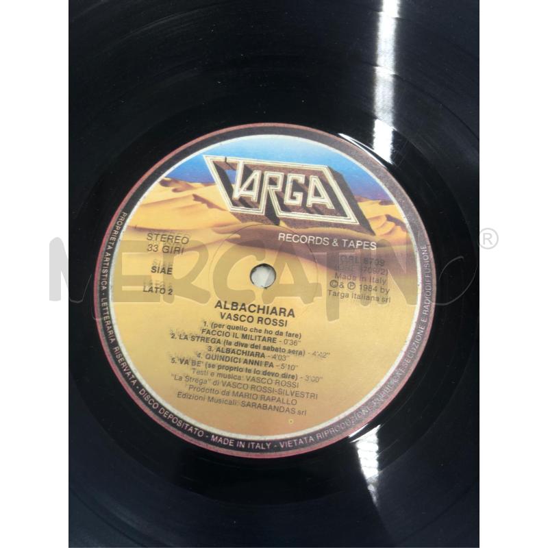 33/G VINILE VASCO ROSSI ALBACHIARA | Mercatino dell'Usato Roma somalia 4