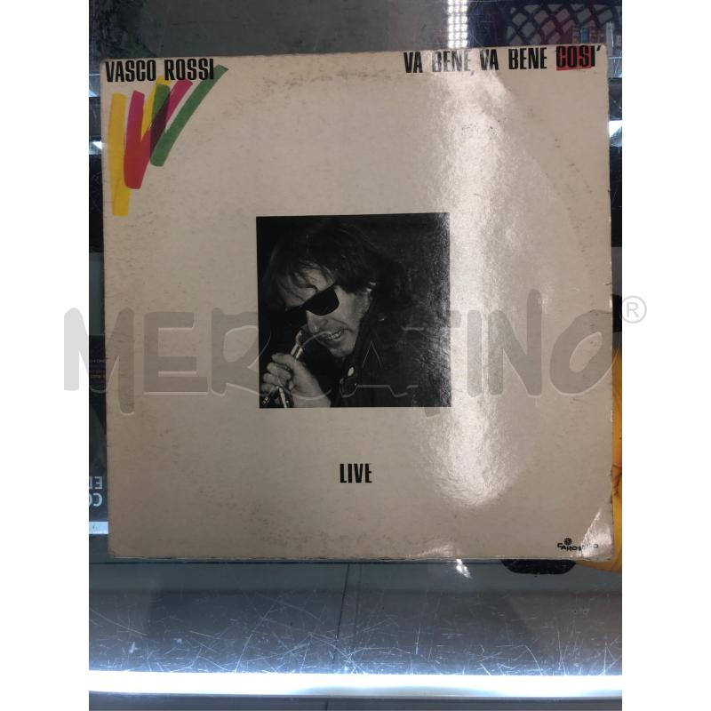 33/G VINILE VASCO ROSSI VA BENE COSI LIVE | Mercatino dell'Usato Roma somalia 1