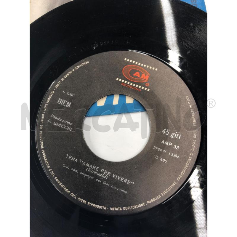 45/G VINILE AMARE PER VIVERE CAM  | Mercatino dell'Usato Roma somalia 4